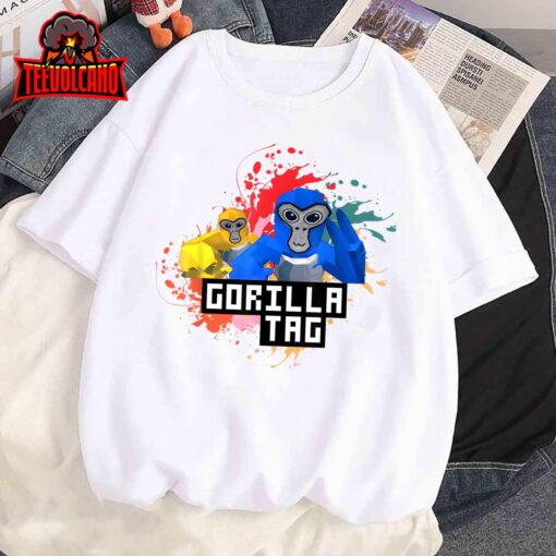 Funny Gorilla Tag Shirt, Gorilla Tag Merch Monke VR Game T-Shirt