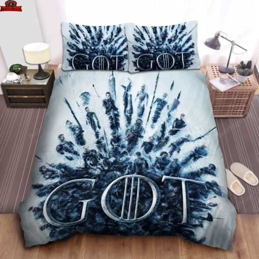 Game Of Thrones Characters In Snow Artwork Duvet Cover Bedding Sets