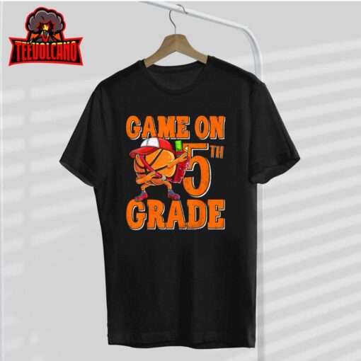 Game On 5th Grade Basketball Dabbing Retro Player Backpack T-Shirt