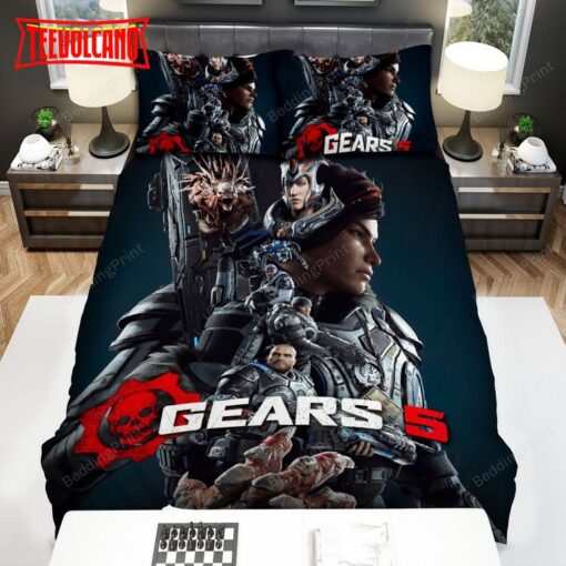 Gears Of War Gears 5 Characters Duvet Cover Bedding Sets