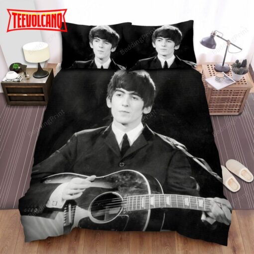 George Harrison Black And White Photo Duvet Cover Bedding Sets