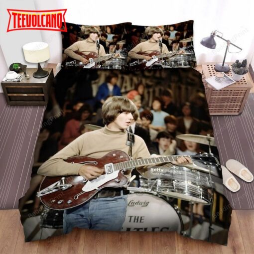 George Harrison Vintage Photo Bed Sheets Duvet Cover Bedding Sets
