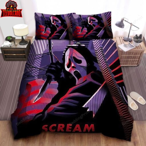 Ghostface In Scream Alternative Poster Duvet Cover Bedding Sets