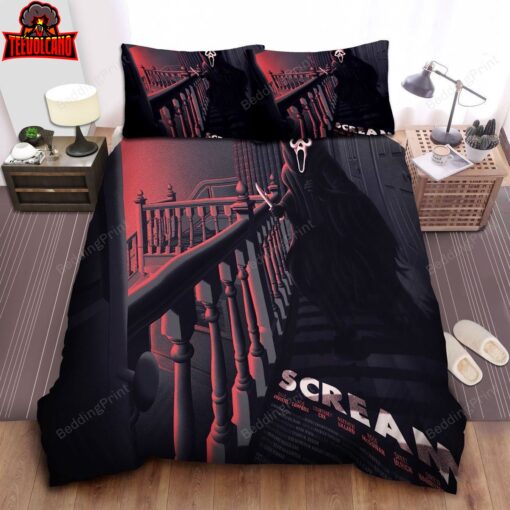 Ghostface In Scream Poster Duvet Cover Bedding Sets