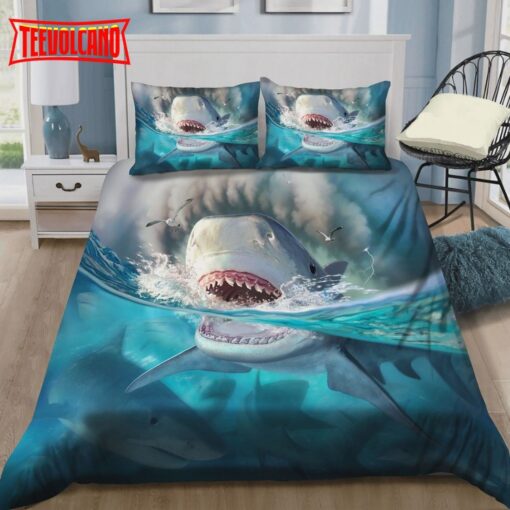 Giant Shark Bed Sheets Duvet Cover Bedding Sets