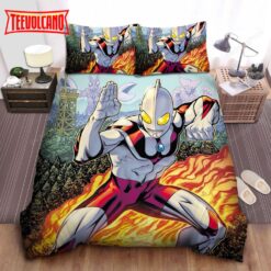 Giant Ultraman Vs. Godzilla Duvet Cover Bedding Sets