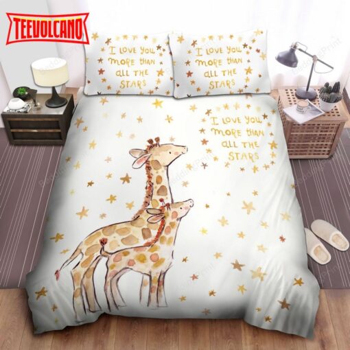 Giraffe All The Stars Bed Sheets Duvet Cover Bedding Sets