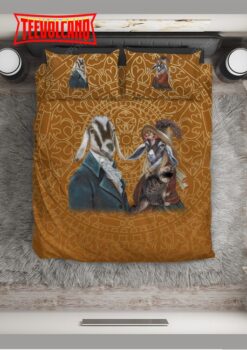 Goat Lady And Gentlemen Bed Sheets Duvet Cover Bedding Sets