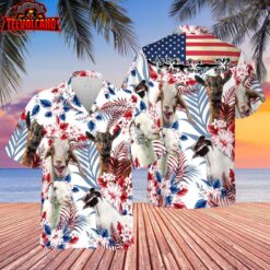 Goat Lovers United States Flag Hawaiian Shirt