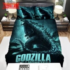 Godzilla King Of The Monsters Digital Painting Poster Duvet Cover Bedding Sets