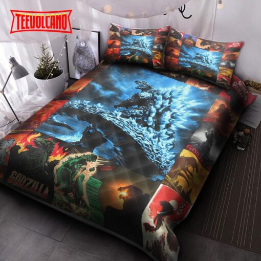Godzilla Quilt Duvet Cover Bedding Sets
