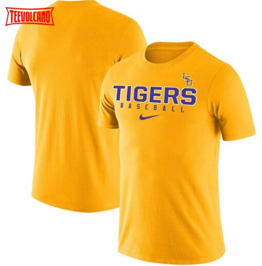 Gold LSU Tigers Baseball Legend Performance T-Shirt