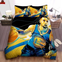 Golden State Warriors Stephen Curry Digital Painting Bedding Sets