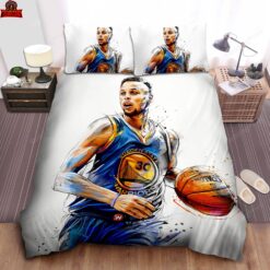 Golden State Warriors Stephen Curry Epic Moment Illustration Bedding Sets