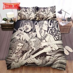 Greta Van Fleet Music Fanart Bed Sheets Duvet Cover Bedding Sets