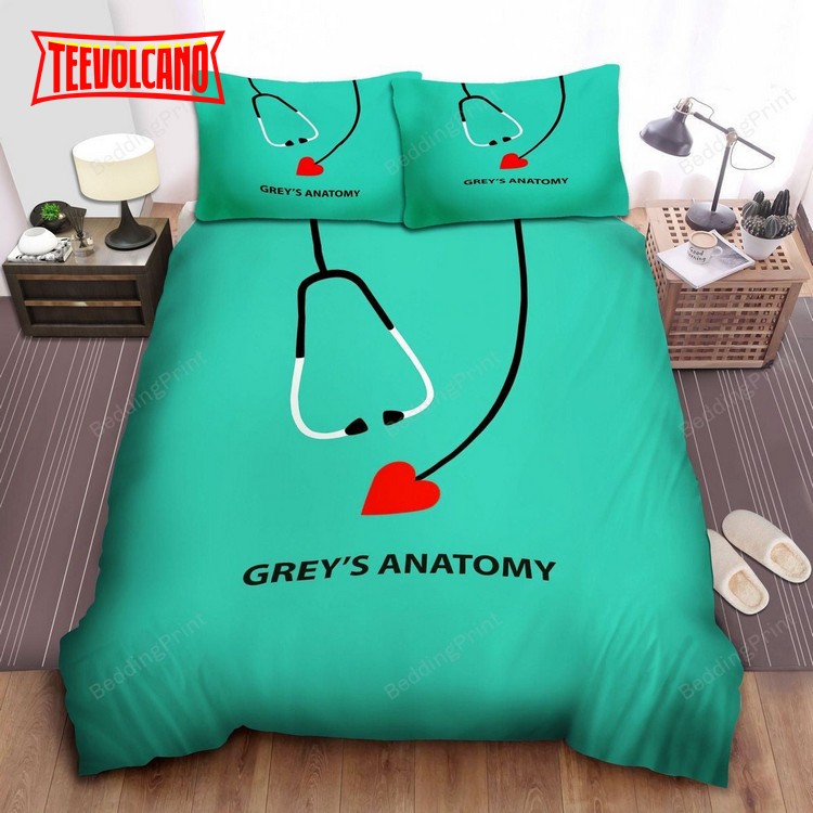 Grey's Anatomy, Stethoscope Bed Sheets Duvet Cover Bedding Sets