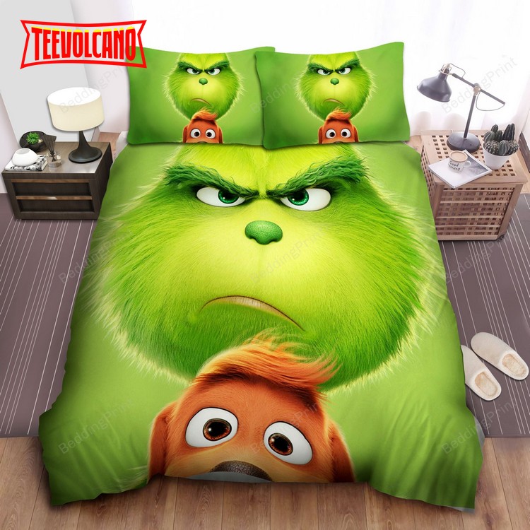 Grinch And Max Bed Sheets Duvet Cover Bedding Sets