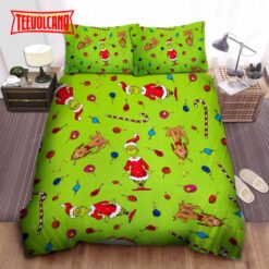 Grinch Christmas Pattern Duvet Cover Bedding Sets