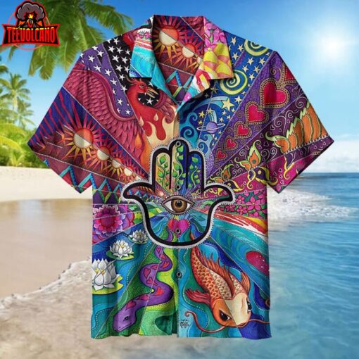 Hamsa Art Hawaiian Shirt