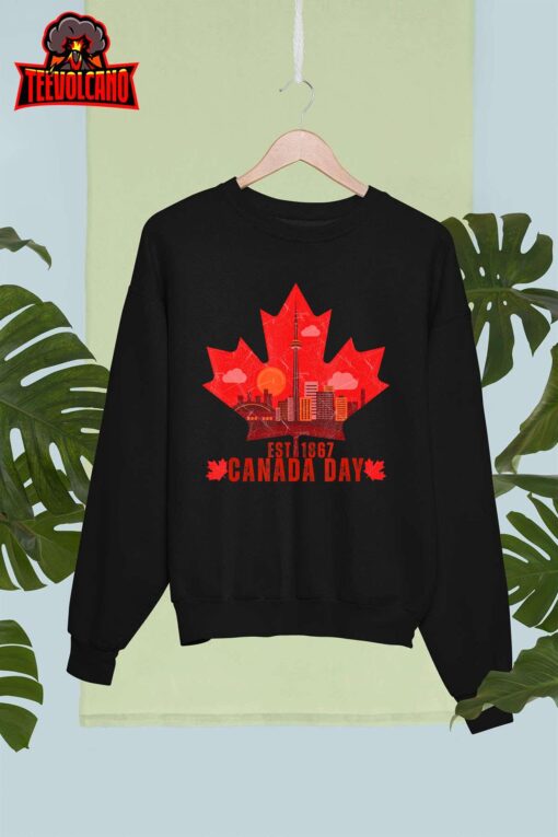 Happy Canada Day Cool Design Canada Maple For Women Men Kids T-Shirt