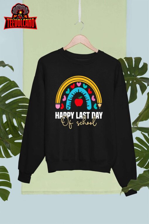 Happy Last Day of School Teacher Student Graduation T-Shirt