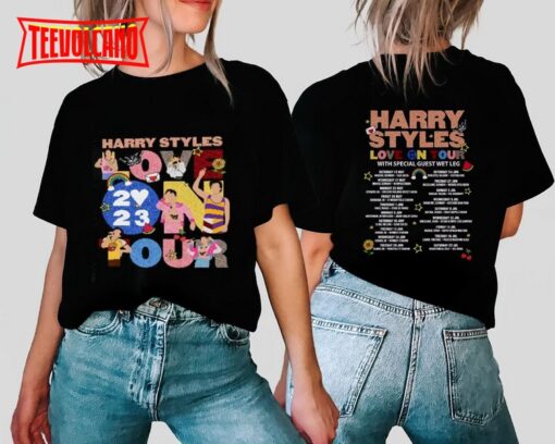 Harry Love On Tour 2023 Double Side T-shirt
