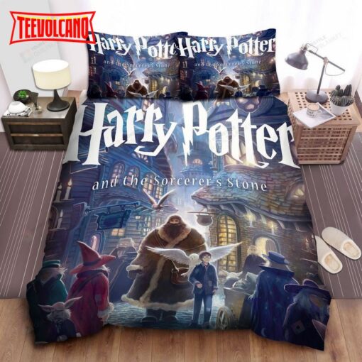 Harry Potter &amp Hagrid In Diagon Alley Illustration Bedding Sets