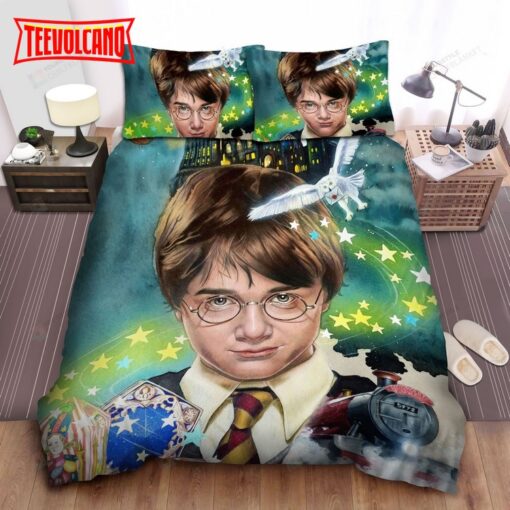 Harry Potter And His First Year At Hogwarts Painting Illustration Bedding Sets
