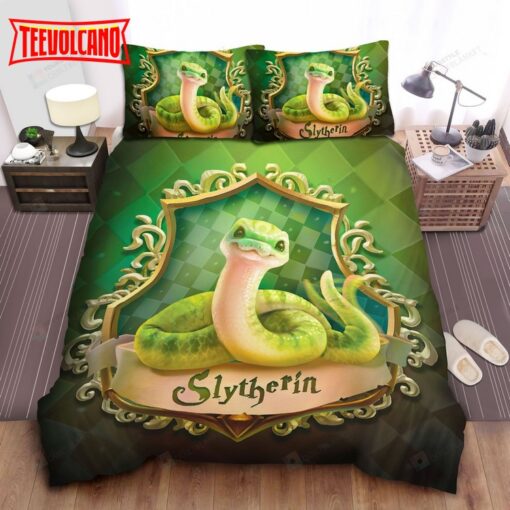 Harry Potter Cute Little Snake Symbol Of House Slytherin Bedding Sets
