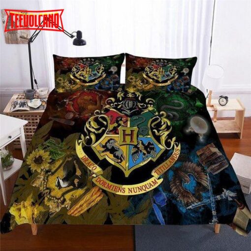 Harry Potter HOGWARTS Campus Badge Duvet Cover Bedding Sets