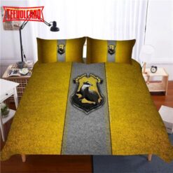 Harry Potter Hufflepuff Campus Badge Duvet Cover Bedding Sets