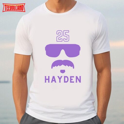 Hayden Travinski 25 Moustache And Glasses Lsu Tigers Baseball Shirt