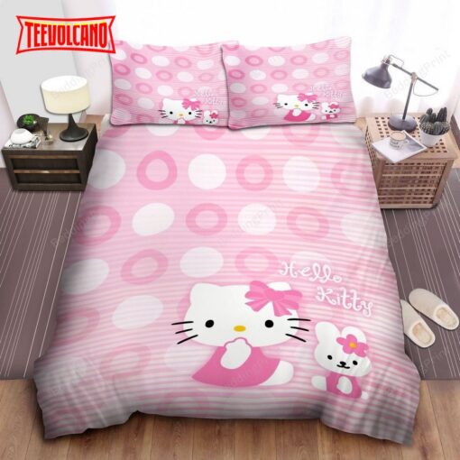 Hello Kitty Pink In Pink Theme Duvet Cover Bedding Sets