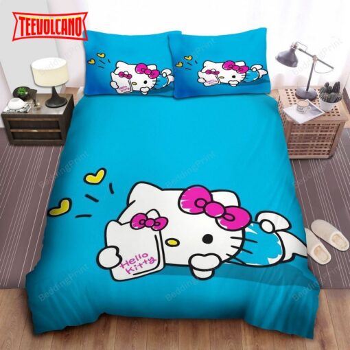 Hello Kitty Surfing The Smartphone Duvet Cover Bedding Sets