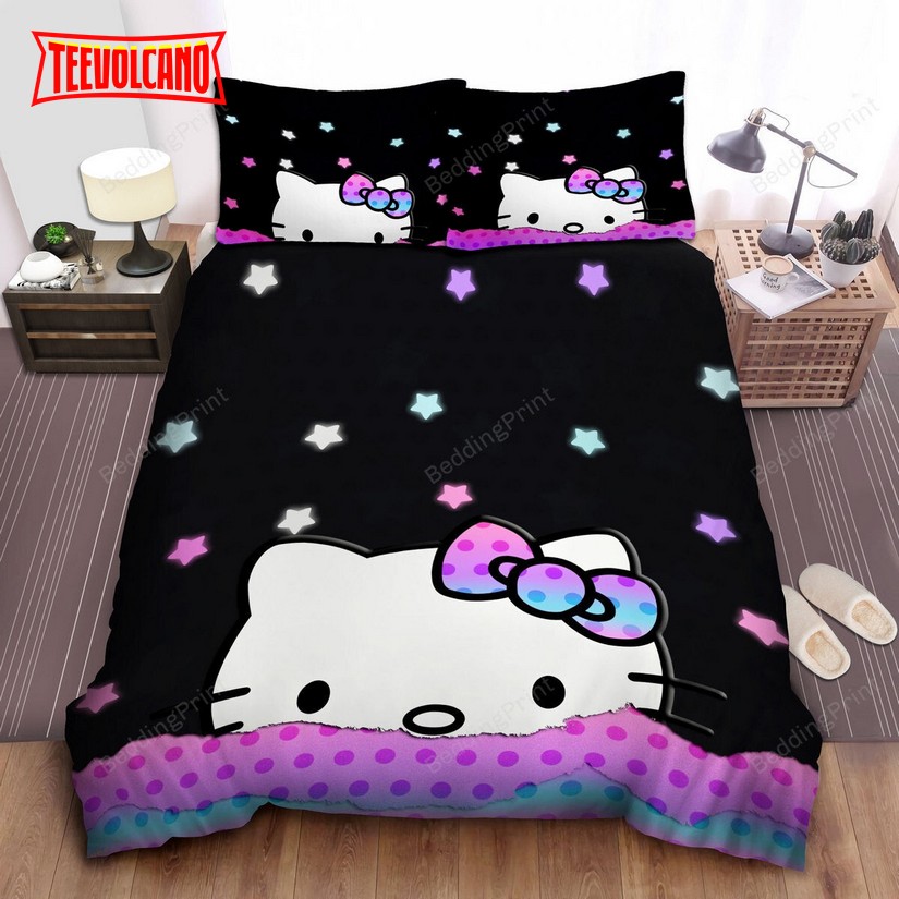 Hello Kitty Under The Sky Full Of Stars Duvet Cover Bedding Sets
