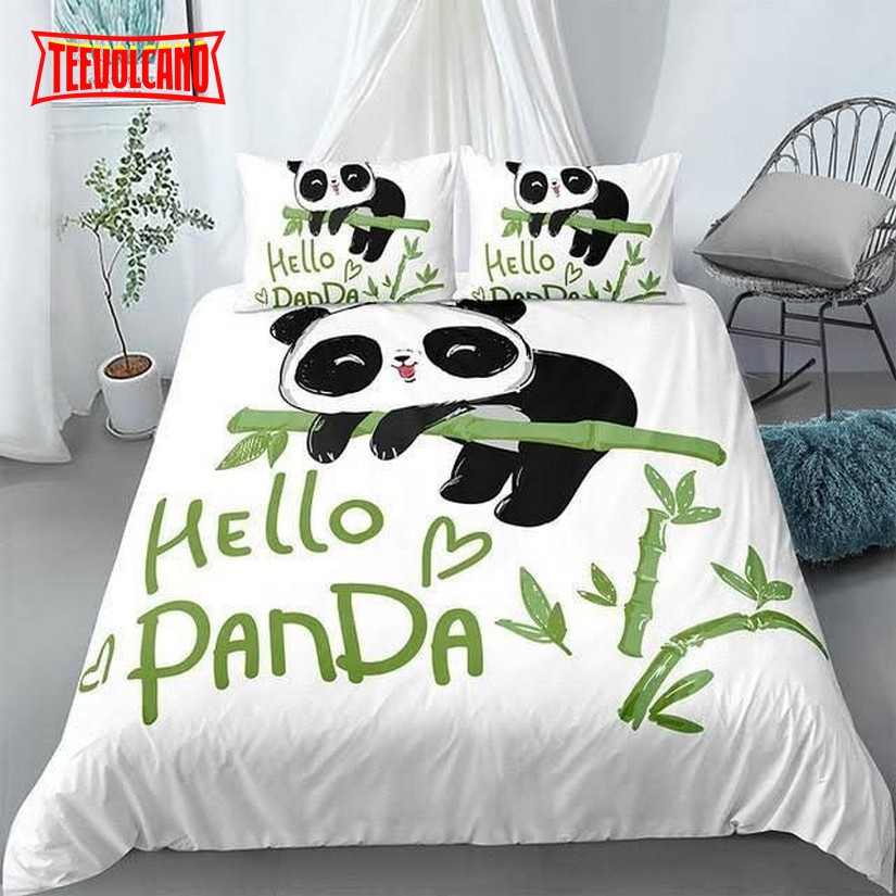 Hello Panda From The Bamboo Duvet Cover Bedding Sets