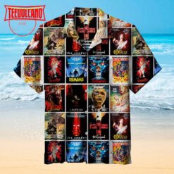 Horror Demons Monster Vintage Trash Movie Posters Hawaiian Shirt