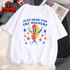 Hot Dog I’m Just Here For The Wieners 4th Of July Funny Tank Top