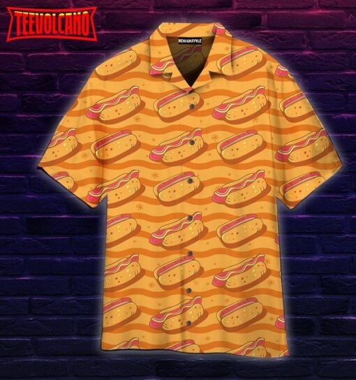 Hot Dogs Seamless Art Hawaiian Shirt