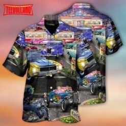 Hot Rod Lover Cool Art Style Hawaiian Shirt