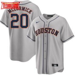 Houston Astros Chas McCormick Gray Road Replica Jersey