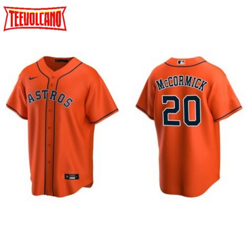 Houston Astros Chas McCormick Orange Alternate Replica Jersey