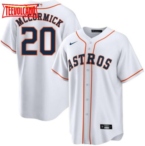 Houston Astros Chas McCormick White Home Replica Jersey