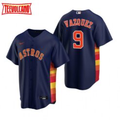 Houston Astros Christian Vazquez Navy Alternate Replica Jersey