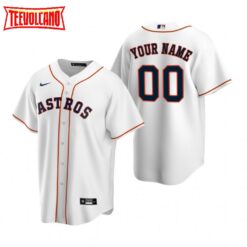 Houston Astros Custom White Home Replica Jersey