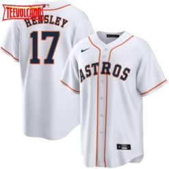 Houston Astros David Hensley White Home Replica Jersey