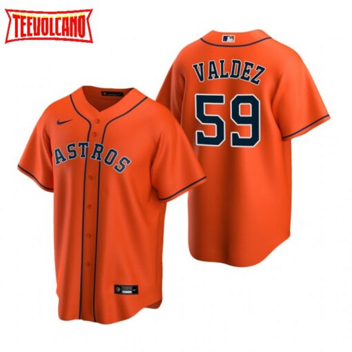 Houston Astros Framber Valdez Orange Alternate Replica Jersey