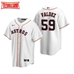 Houston Astros Framber Valdez White Home Replica Jersey