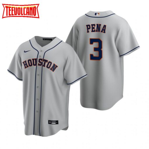 Houston Astros Jeremy Pena Gray Replica Road Jersey