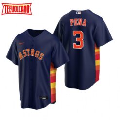 Houston Astros Jeremy Pena Navy Replica Alternate Jersey